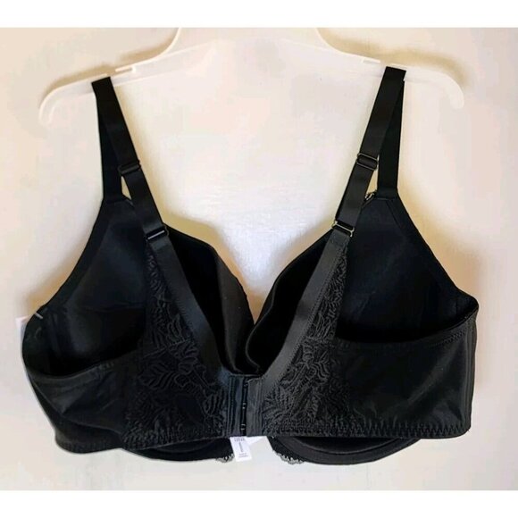 New Auden Women's Black Underwire Lightly Line Bra Adjustable Straps Size 46C - Picture 6 of 6